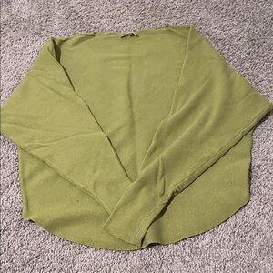 Casual green Long Sleeve Top
